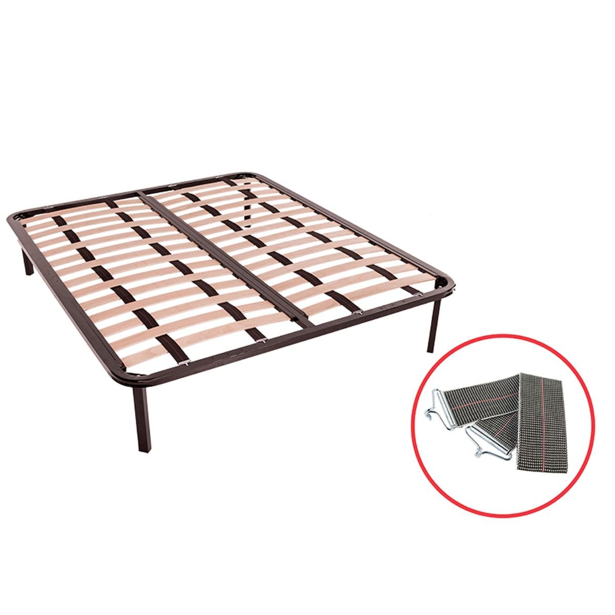 cinghia elastica con ganci per rete a doghe